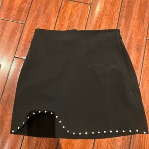 Zara black skirt with stud design